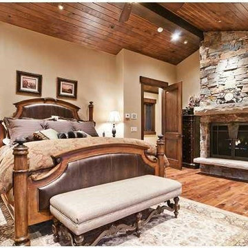 Rustic Mountain Traditional at Red Cloud - Master Bedroom