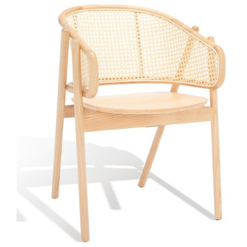 Safavieh Couture Emmy Rattan Back Dining Chair, Natural