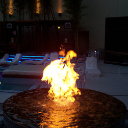 Fire and Water Feature - Outdoor Fountains And Ponds