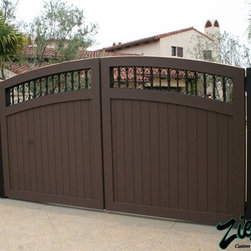Driveway Gates - Contemporary - Garage Doors And Openers