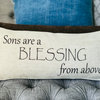 Sons are a Blessing Double Sided Tan Pillow Gift for Boys