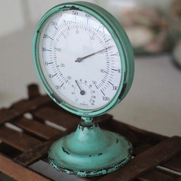 Teal Tabletop Thermometer