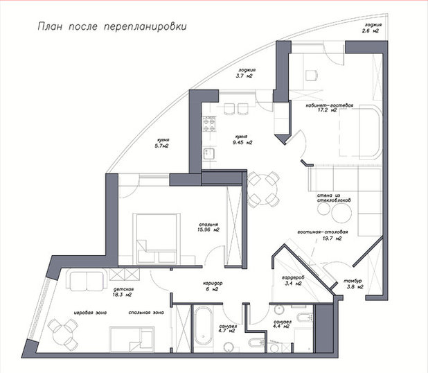 by Архитектурное бюро «Берлога»