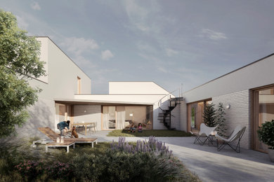 Foto de diseño residencial mediterráneo de tamaño medio