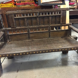 Antique Architecture Hacienda Style Interior - Accent And Storage Benches