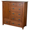Mission Style Solid Oak Chest of Drawers, Michael's Cherry