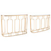Set of 2 Roma Console Tables Gold
