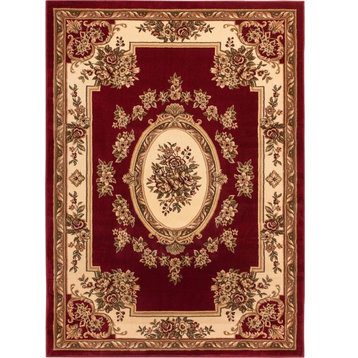 Well Woven Timeless Le Petit Palais Area Rug, Red, 3'11"x5'3"