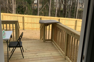 Patio - contemporary backyard patio idea in Atlanta