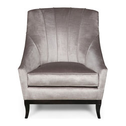 Marlborough Chair in Velvet - Armchairs & Accent Chairs