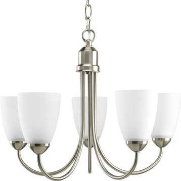 Gather Collection 5-Light Chandelier, Brushed Nickel