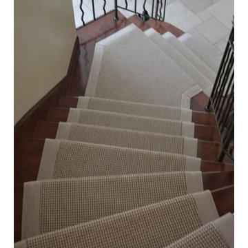 Wool Stair Runner & Fabric border