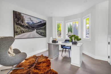 Inspiration for a home office remodel in Vancouver