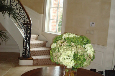 Inspiration for a timeless entryway remodel in New York