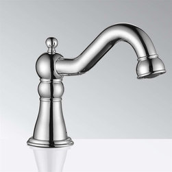 BathSelect Deck Mount Commercial Automatic Sensor Faucet Chrome - Showerheads And Body Sprays