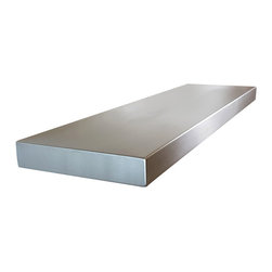Custom Metal Home, LLC - Stainless Steel Floating Shelves- Seamless, 30" - Display And Wall Shelves 