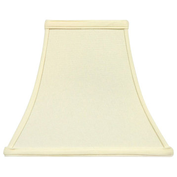 Eggshell Silk 12" Tapered Square Bell Lampshade Replacement