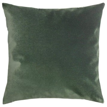 The Pillow Collection Green Charnwood Throw Pillow, 18"