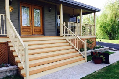 Inspiration for a timeless exterior home remodel in Vancouver