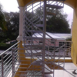 5 Foot Diameter Horizontal Spiral Stairs - Products