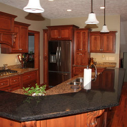 Kitchen cabinetry using maple wood - Kitchen Countertops