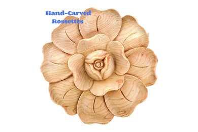 Hand-carved Rossettes