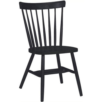 International Concepts Copenhagen Solid Wood Dining Chair in Black