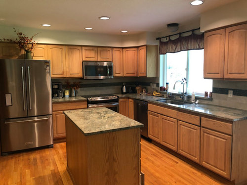 Kitchen remodel with wood