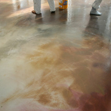 PAVIMENTI IN RESINA in via Mondaini.Roma