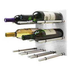 Epicureanist 9 Bottle Acrylic Peg Wine Racks (White) - Wine Racks