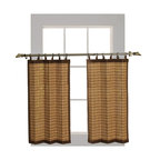 Versailles Patented Ring Top Bamboo Tier Set, Colonial, 36"