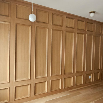 Traditional Wall Paneling with White Oak Architectural Details