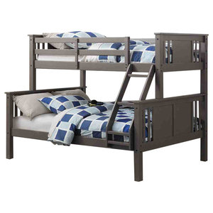 Donco Kids Louver Bunk Twin Over Full, Donco Louver Twin Over Full Bunk Bed