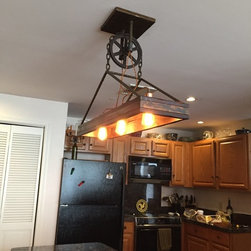 Rustic Chandelier - Kitchen Island Lighting