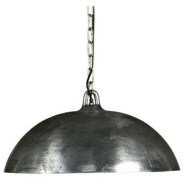 Nickel Dome Pendant Lantern