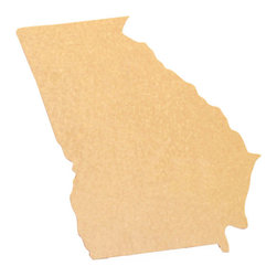 CuttingBoards.net - State Shaped Cutting Boards, Natural Bamboo, Georgia - Cutting Boards