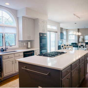 Before and after Kitchen Remodeling Project in McLean, Virginia