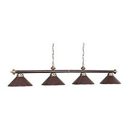Leather Pool Table Light - Novelty Lighting