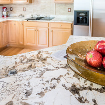 Copenhagen Granite Kitchen Countertops and Island
