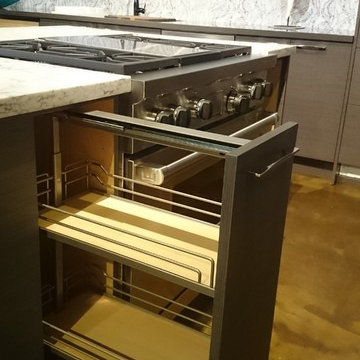 Contemporary Showroom Kitchen - Honolulu, HI