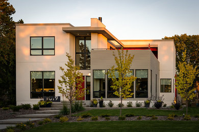 Minimalist exterior home photo in Edmonton