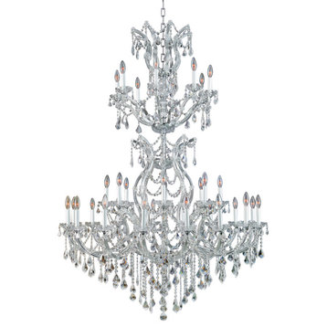Artistry Lighting Alexandria Collection Hanging Crystal Chandelier 48x68, Chrome