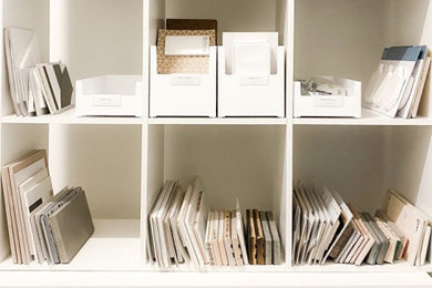 Minimalist home office photo in Charlotte