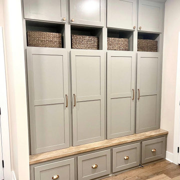 Custom Mudroom Built-in Lockers