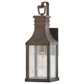 Hinkley Beacon Hill Outdoor Small Wall Mount Lantern 17460BLC, Blackened Copper