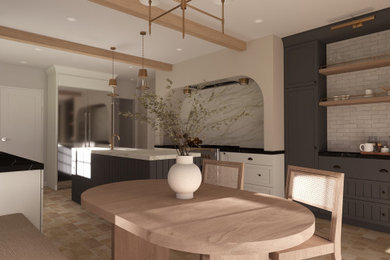 Transitional Kitchen with Custom Cabinetry