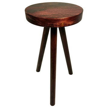 Side Table End Table Round Wood Stool Custom Handmade Barstool Bar Set Modern, M