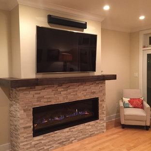 Linear Fireplace Mantle Ideas & Photos | Houzz