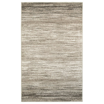 8" x 10" Beige Abstract Striations Area Rug