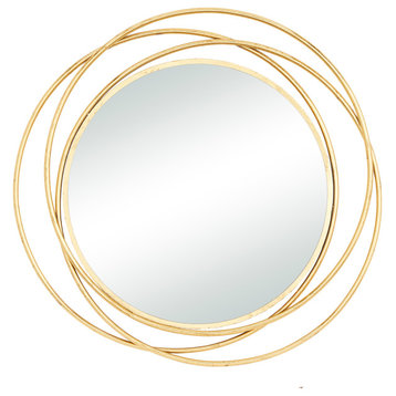 Modern Gold Metal Wall Mirror 561127